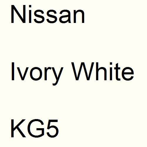 Nissan, Ivory White, KG5.